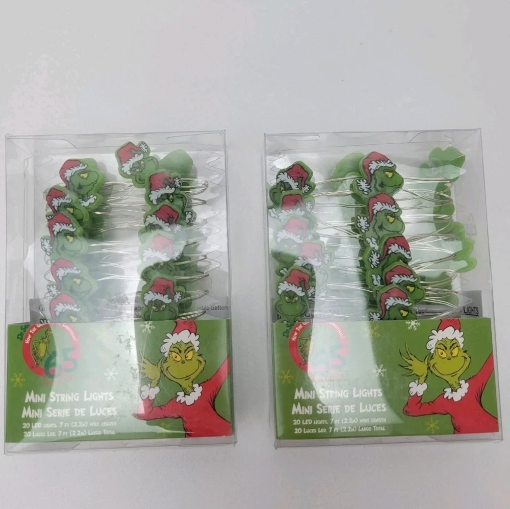 The Grinch Lights Mini String Lights 2 Packs